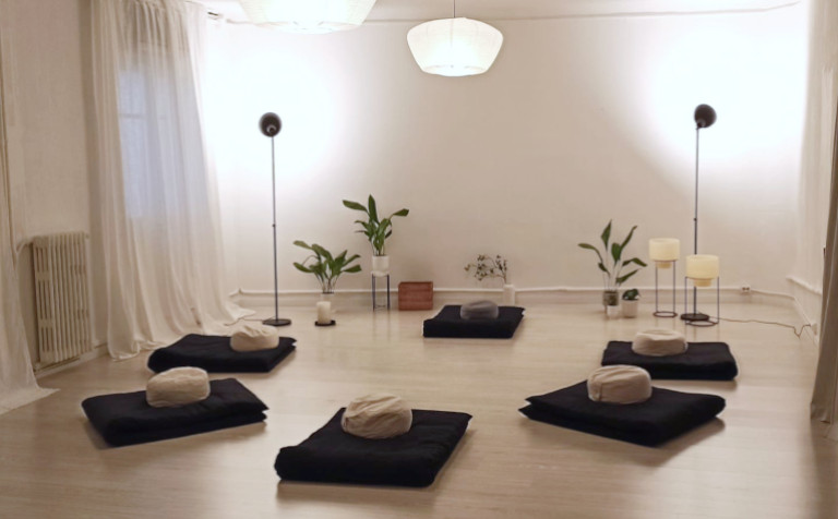 Sala para hacer yoga