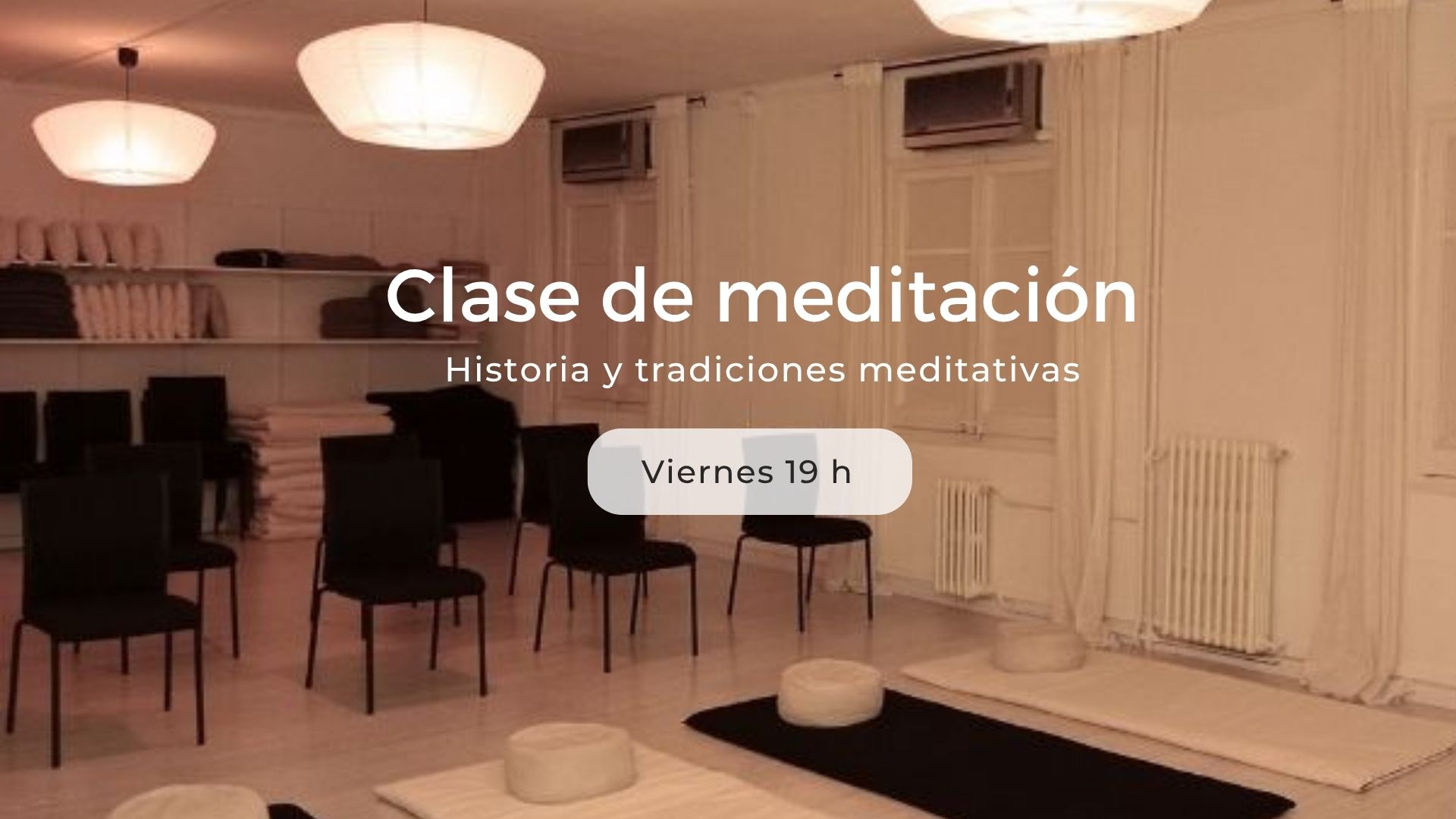 Clase de meditación mindfulness en La Sala, Barcelona